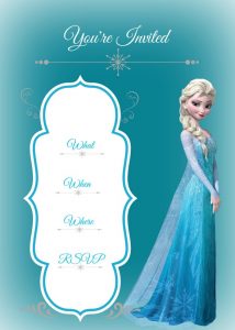 Printable Frozen Invitations