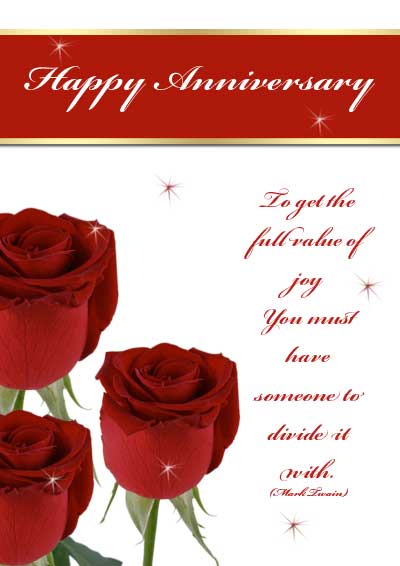 Free Printable Anniversary Card For Wife