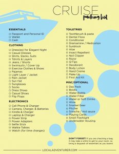 Packing Checklist for a Cruise