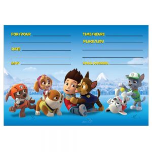 Paw Patrol Birthday Invitations Girl