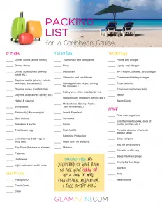 What to Pack for a Caribbean Cruise Checklist