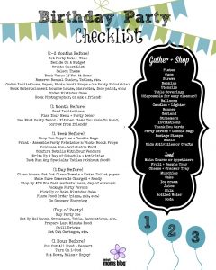 30th Birthday Party Checklist