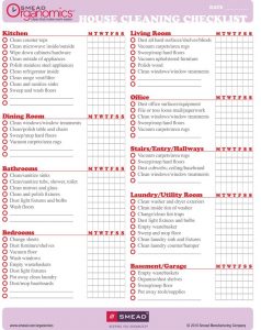 Clean a Messy House Checklist