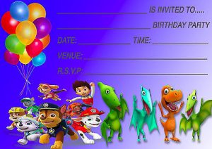 Dinosaur Birthday Party Invitation