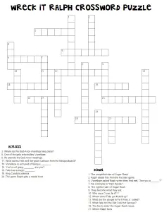 Disney Crossword Puzzles Hard Printable For Adults