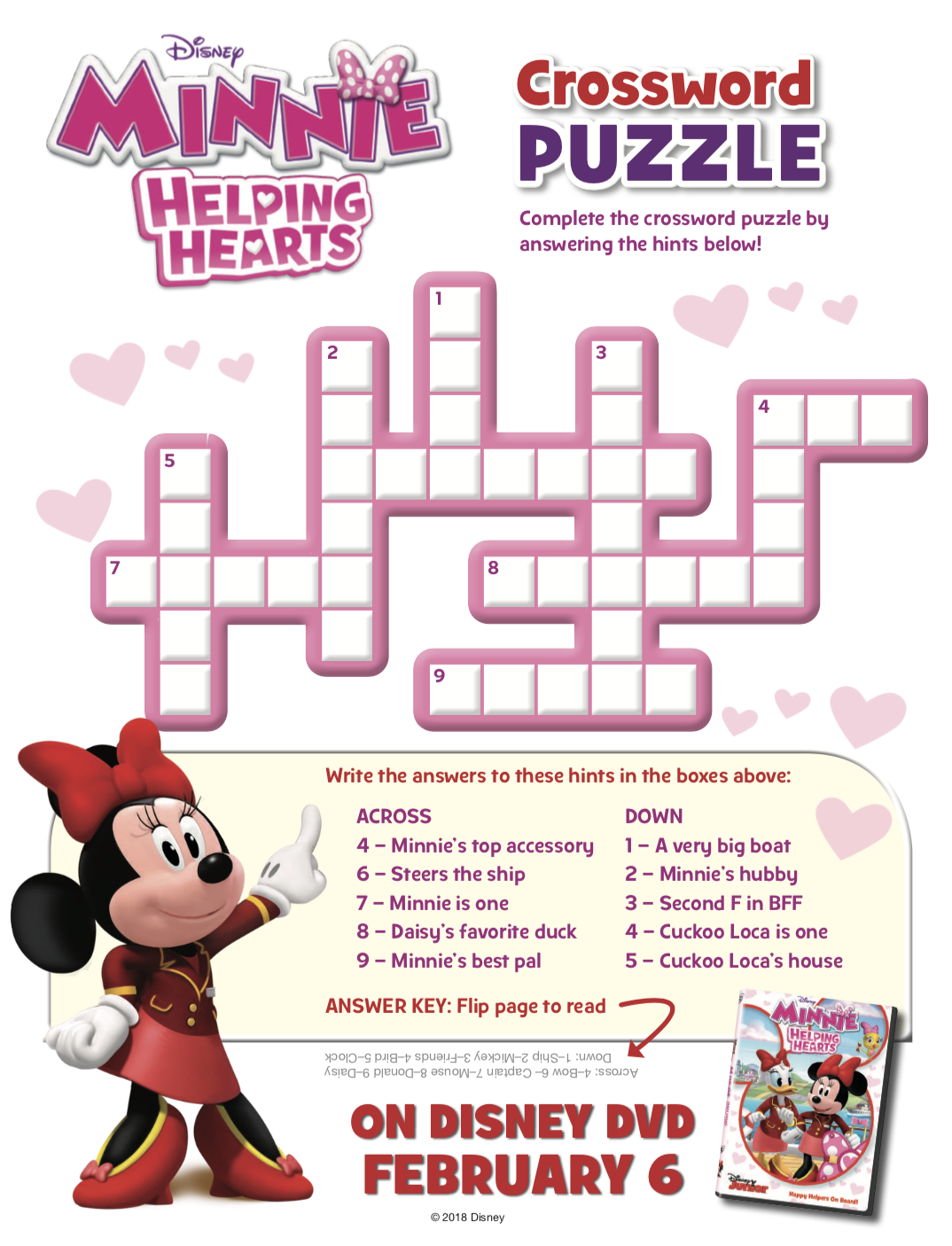 11 Fun Disney Crossword Puzzles Kitty Baby Love