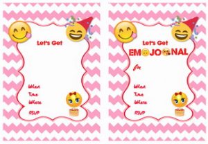 Emoji Birthday Invitation Template