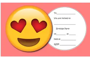 Emoji Birthday Invitations