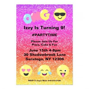 Emoji Birthday Invitations Download