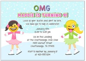 Emoji Birthday Invitations Free