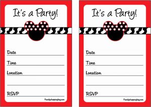 Free Printable Mickey Mouse Birthday Party Invitations