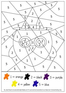 Halloween Coloring Sheets by Number