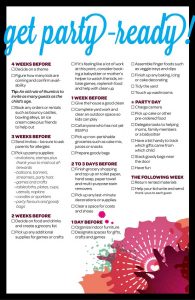 Kids Birthday Party Checklist