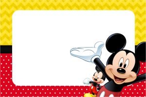 Mickey Mouse Birthday Invitation Free Printable