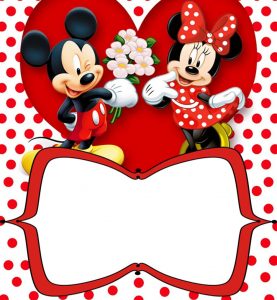 Mickey Mouse Birthday Invitation Layout