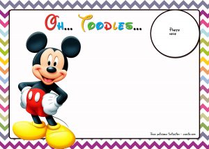 Mickey Mouse Birthday Invitation Template