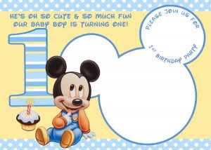 Mickey Mouse Birthday Invitations