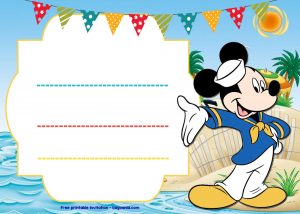 Mickey Mouse Birthday Invitations Free Printable