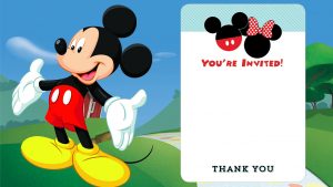 Mickey Mouse Clubhouse 1st Birthday Invitations