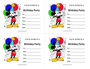 Mickey Mouse Clubhouse Birthday Invites