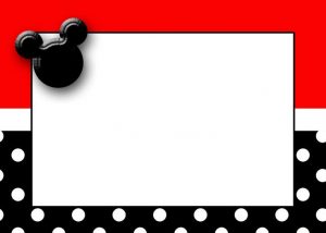 Mickey Mouse Themed Birthday Invitations