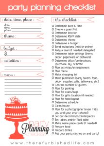 Planning A 50th Birthday Party Checklist