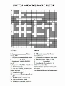 Walt Disney Crossword Puzzles