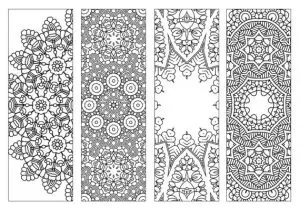 Blank Bookmarks to Color