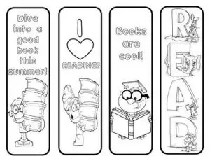 Bookmarks to Color for Teens