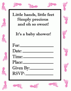 Couples Twin Baby Shower Invitations