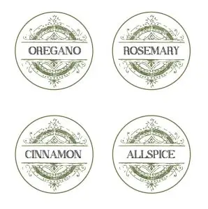 Custom Spice Jar Labels