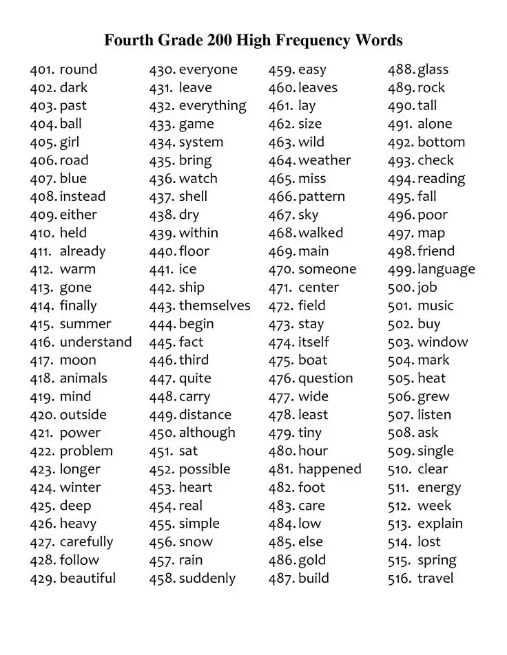38 Sight Words Flash Cards For You Kitty Baby Love