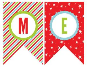 Free Printable Merry Christmas Banner Letters