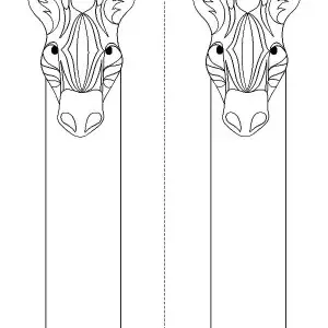 Horse Bookmarks to Color