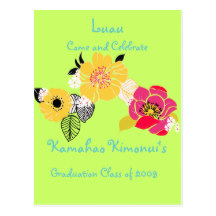 Luau Graduation Invitations