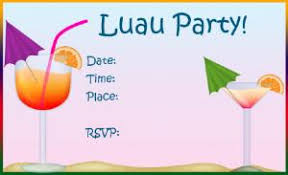 Luau Invitations Templates Free