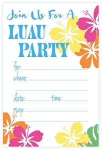 Luau Party Invitations