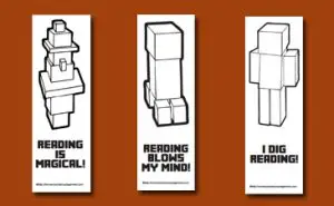 Minecraft Bookmarks to Color