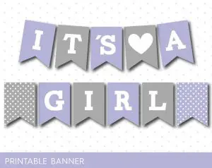 Printable Baby Shower Banner Letters
