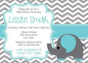Sample Twin Baby Shower Invitations