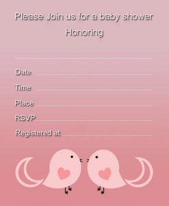 Twin Baby Shower Invitations Free Download