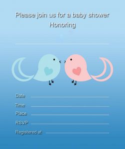 Twin Baby Shower Invites