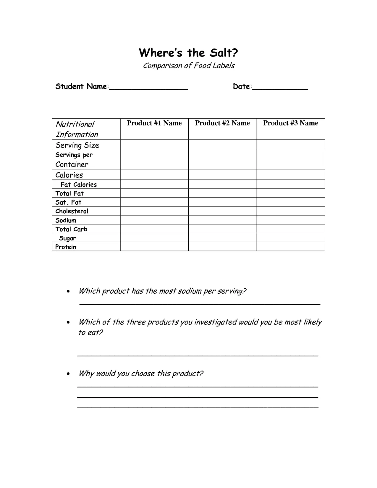 24 Informative Food Label Worksheets - Kitty Baby Love Within Nutrition Label Worksheet Answer Key