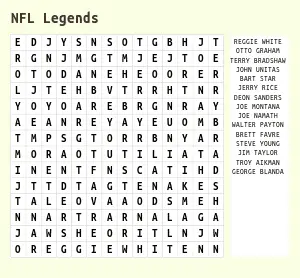 Football Word Search for Kids
