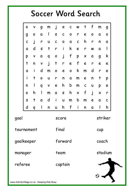 34 end to end football word search puzzles for you kitty baby love