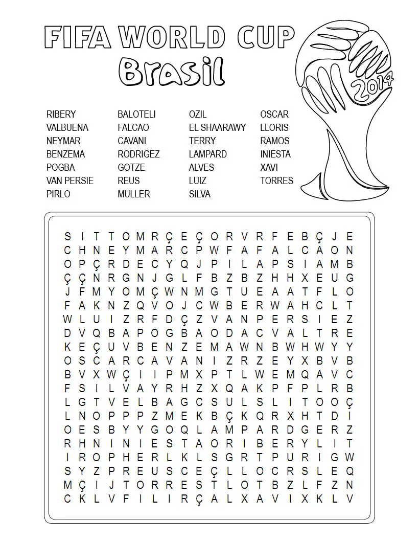 34 End to end Football Word Search Puzzles For You Kitty Baby Love