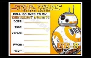 Free Downloadable Star Wars Birthday Invitations