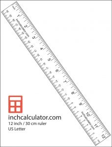 Labeled Ruler Printable