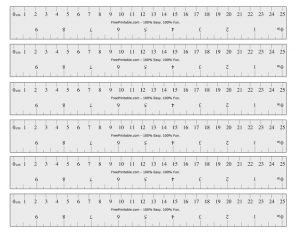 Math Rulers Printable