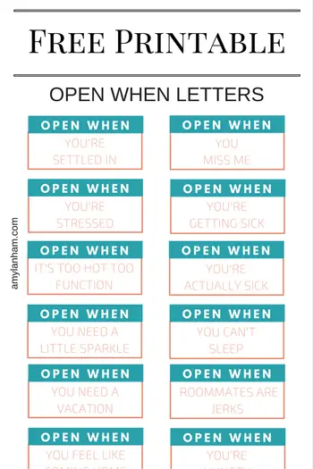 Write open to letters when in what 81 Easy